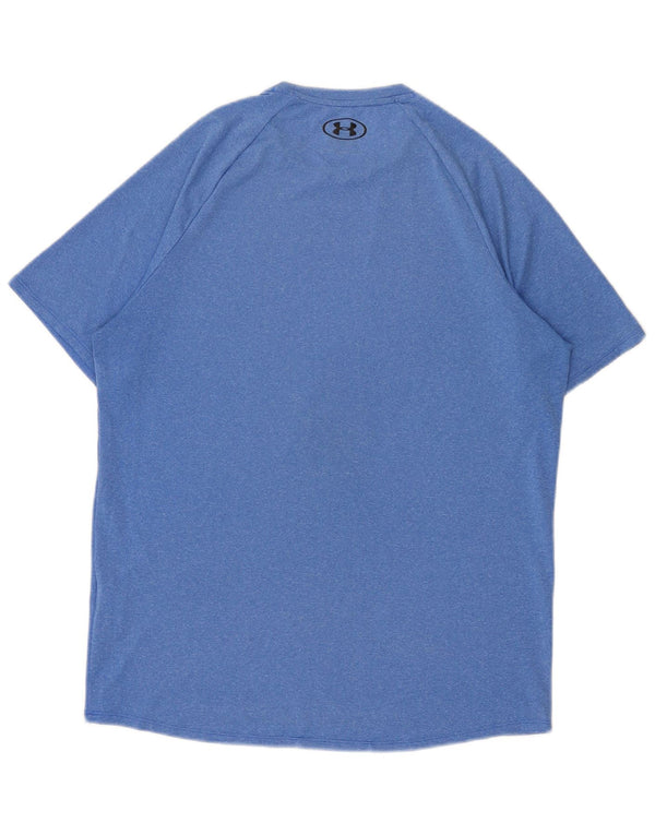 Under Armour T-Shirt Homme Bleu Moyen Moucheté Polyester