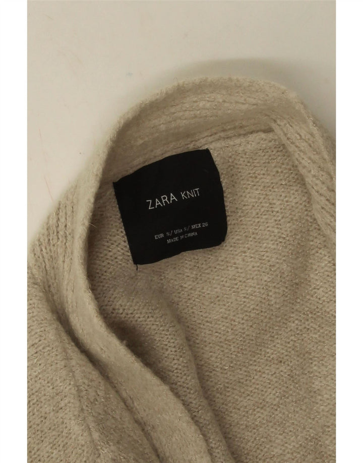 Zara Cardigan ouvert pour femme UK 10 Small Beige