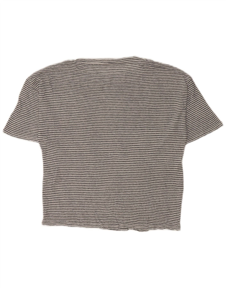Max Mara Womens Weekend T-Shirt Top UK 14 Medium Blanc Rayé Nautique