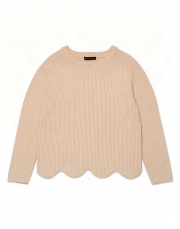 Marks & Spencer Pull col bateau pour femme UK 20 2XL Coton blanc cassé