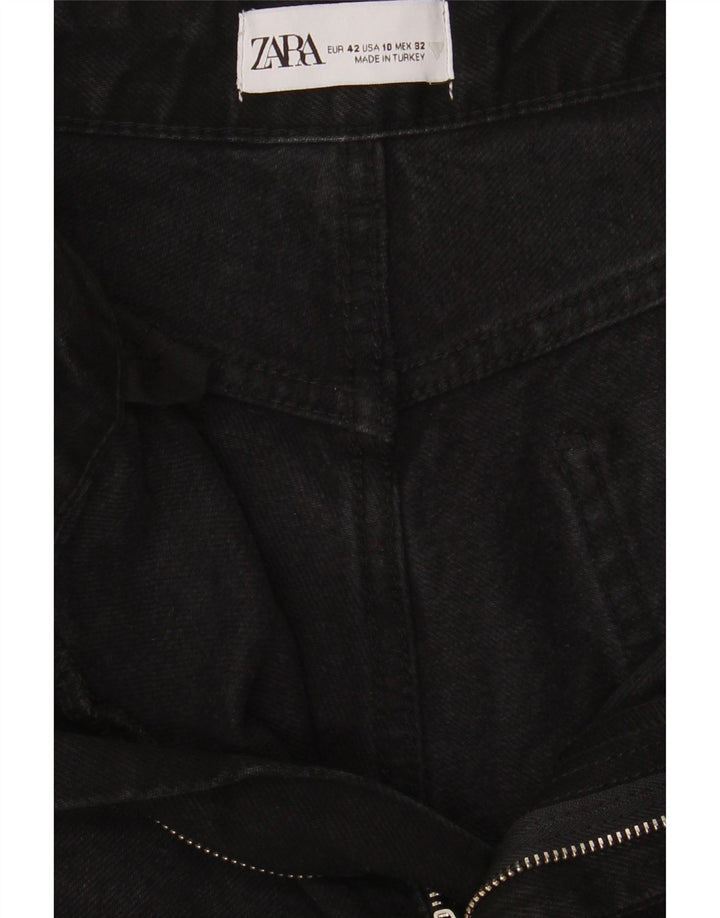 Zara Jean ample pour femme EU 42 Large W32 L28 Noir