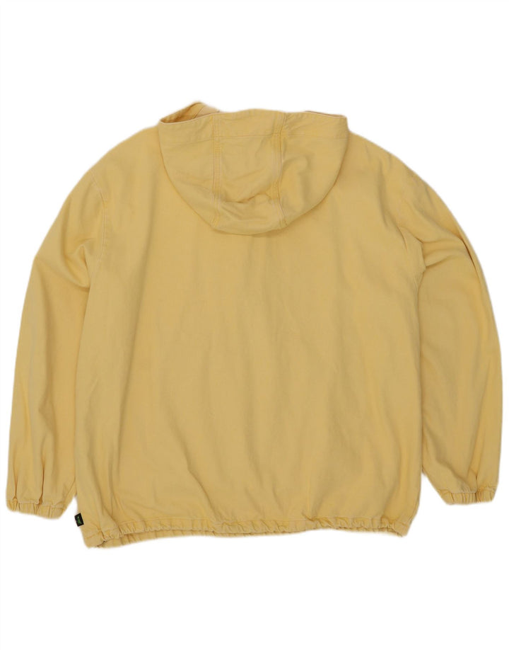 Levi's Veste en jean à capuche pour homme UK 40 Large Jaune Coton