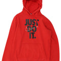 NIKE Pull à capuche graphique pour homme en coton rouge moyen