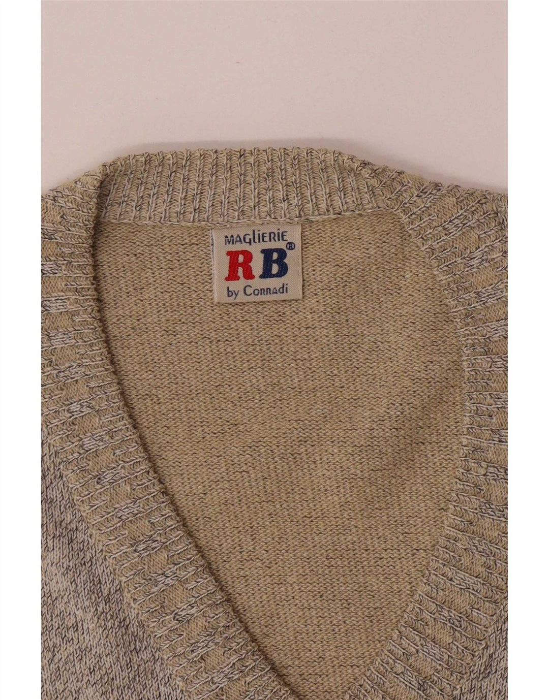 Corradi Pull Col V Homme Gris Moyen Géométrique