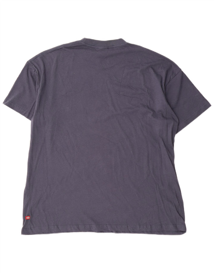 Dickies Hommes Regular Fit T-Shirt Top XL Bleu Marine Coton