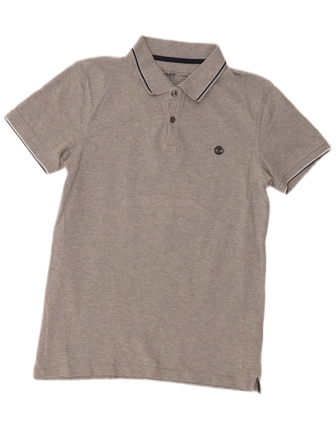 Timberland Polo Slim Fit Homme Gris Moyen Coton