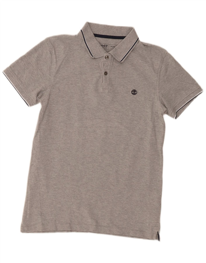Timberland Polo Slim Fit Homme Gris Moyen Coton
