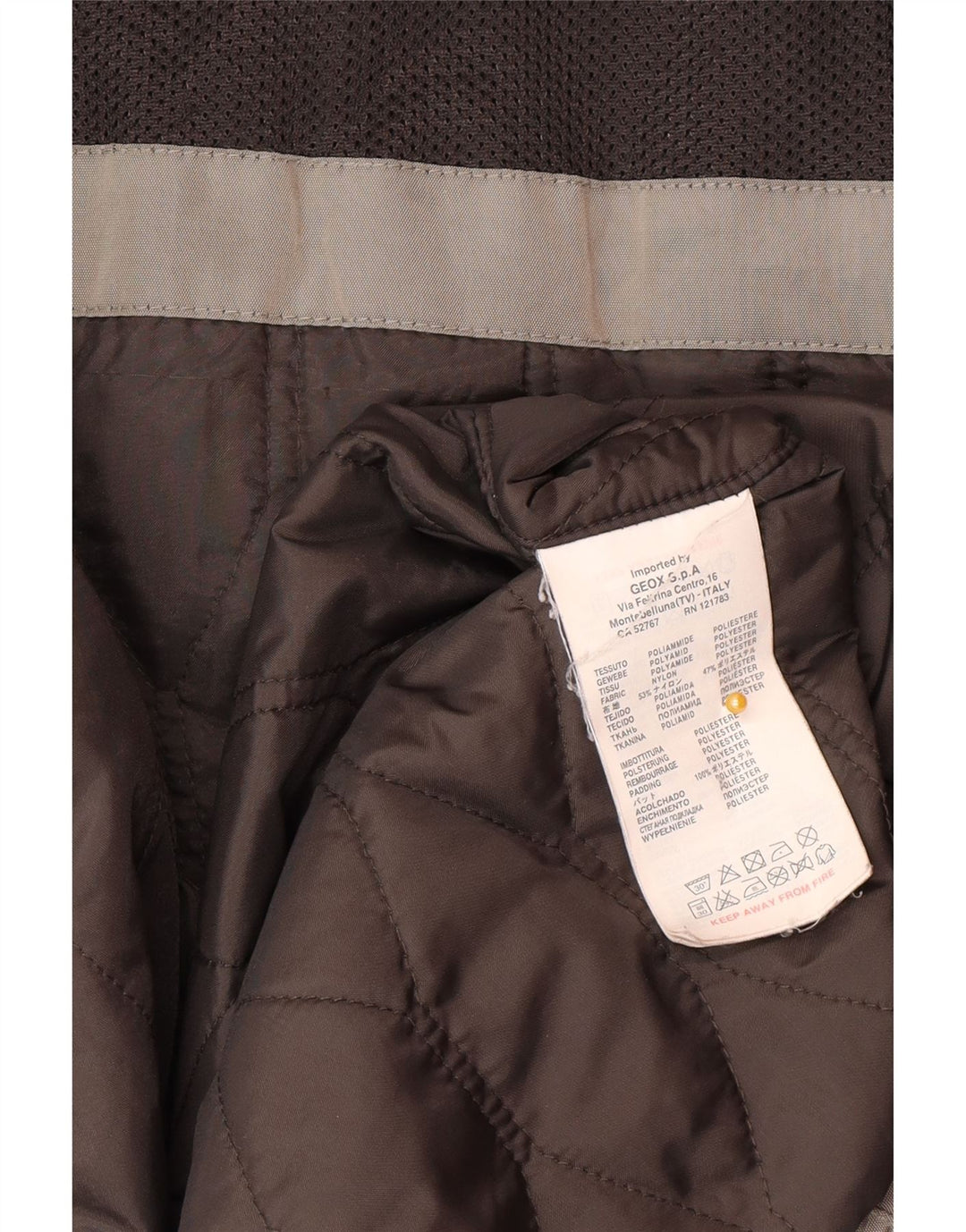 Geox Veste utilitaire Respira pour homme UK 46 3XL Gris Polyamide