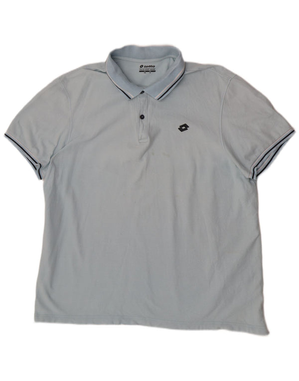 Lotto Polo Homme XL Bleu Rayé Coton