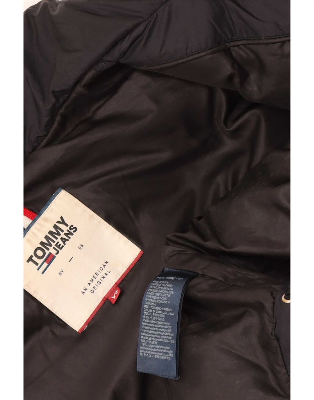 Tommy Hilfiger Veste matelassée pour hommes UK 34 XS Noir Polyamide