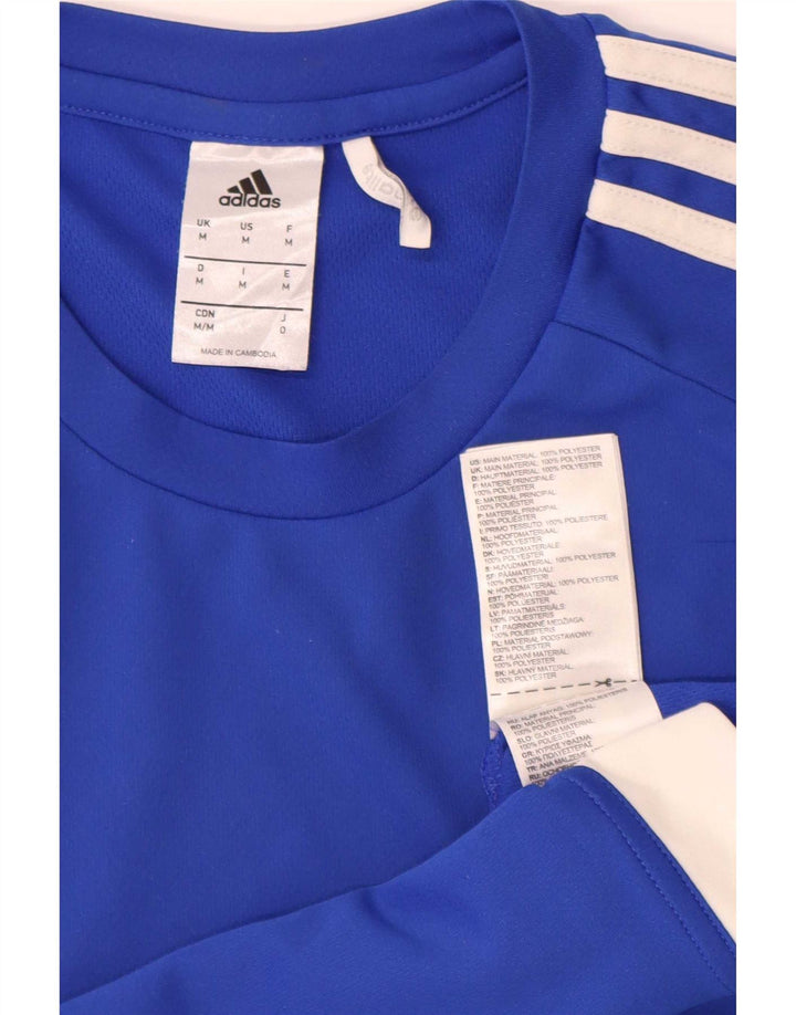 Adidas Homme Climalite T-Shirt Haut Bleu Moyen Colorblock Polyester