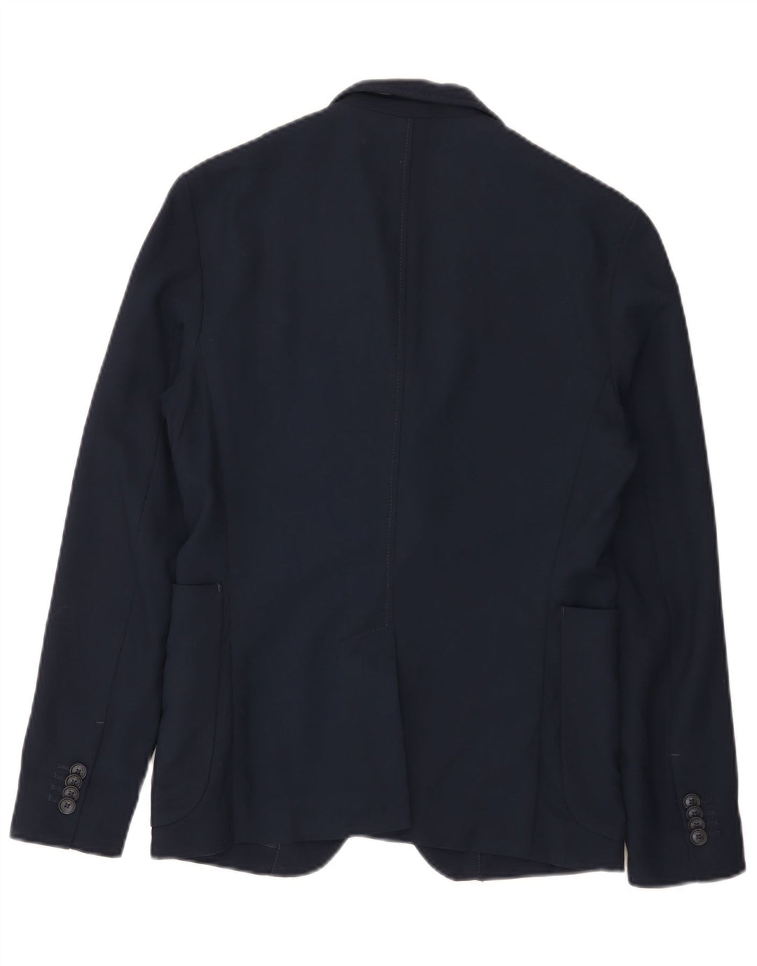 Zara Veste Blazer 2 Boutons Homme UK 36 Petit Bleu Marine Polyester