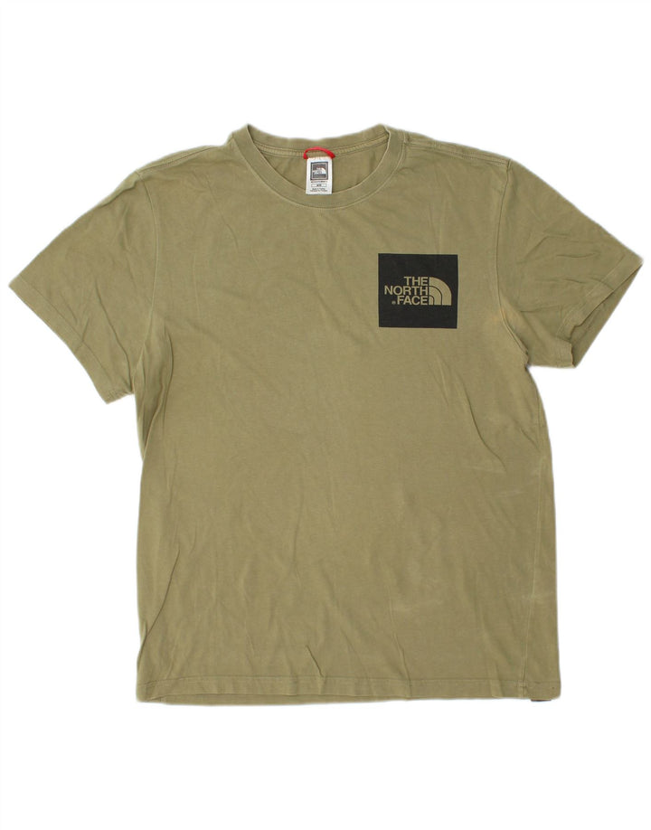 THE NORTH FACE T-Shirt Homme Kaki Moyen Coton