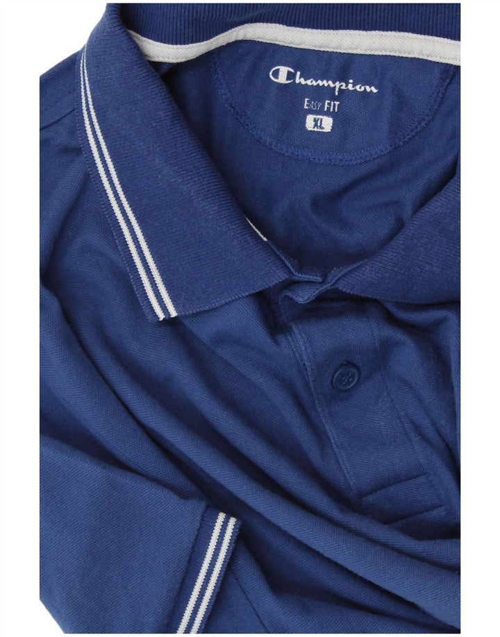 CHAMPION Polo Easy Fit Homme Bleu XL