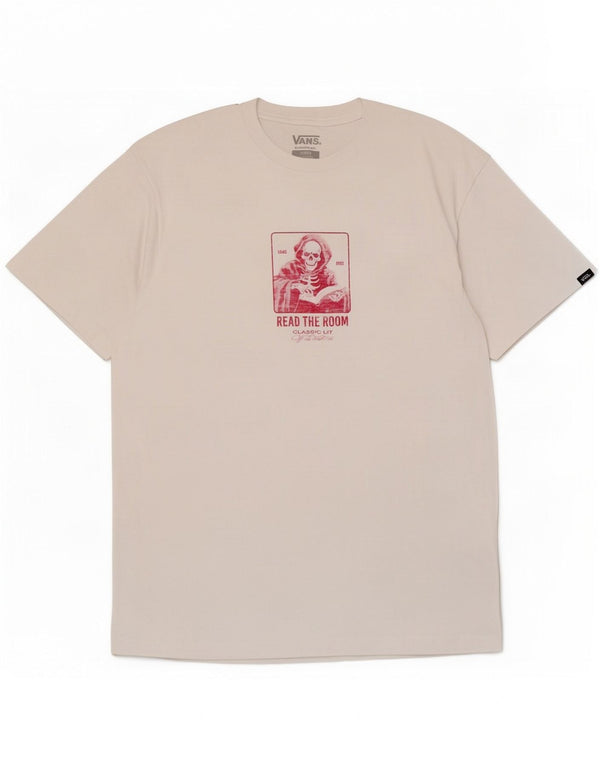 Vans Homme Coupe Classique T-Shirt Graphique Haut Blanc Moyen Coton