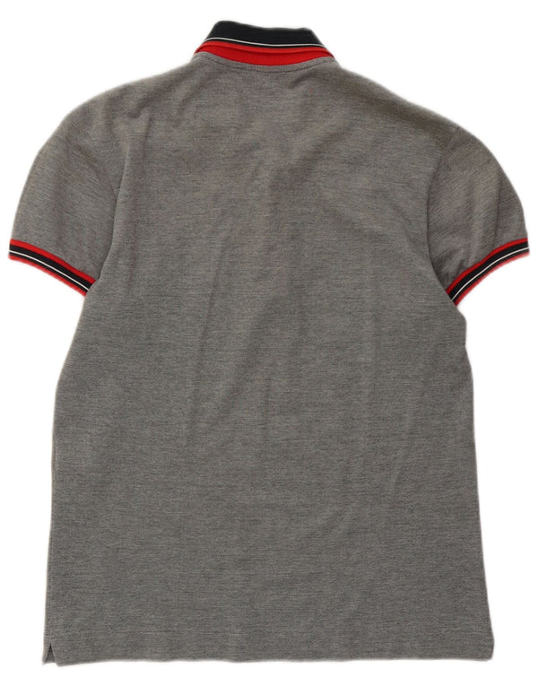 Dolce & Gabbana Polo de rugby graphique pour homme IT 46 Small Gris Colourblock