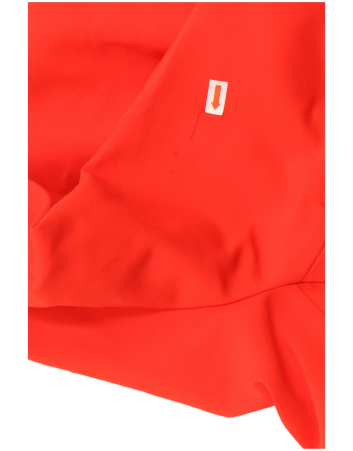 Zara Womens 1 Button Blazer Jacket UK 38 Medium Red Acetate