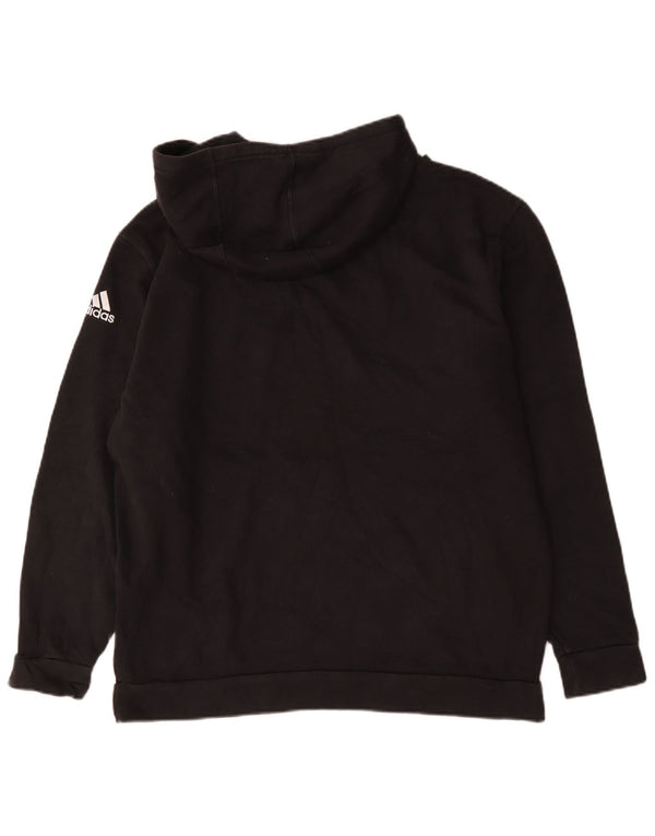 Adidas Pull à capuche pour homme Panther Baseball Graphic en coton noir Taille L