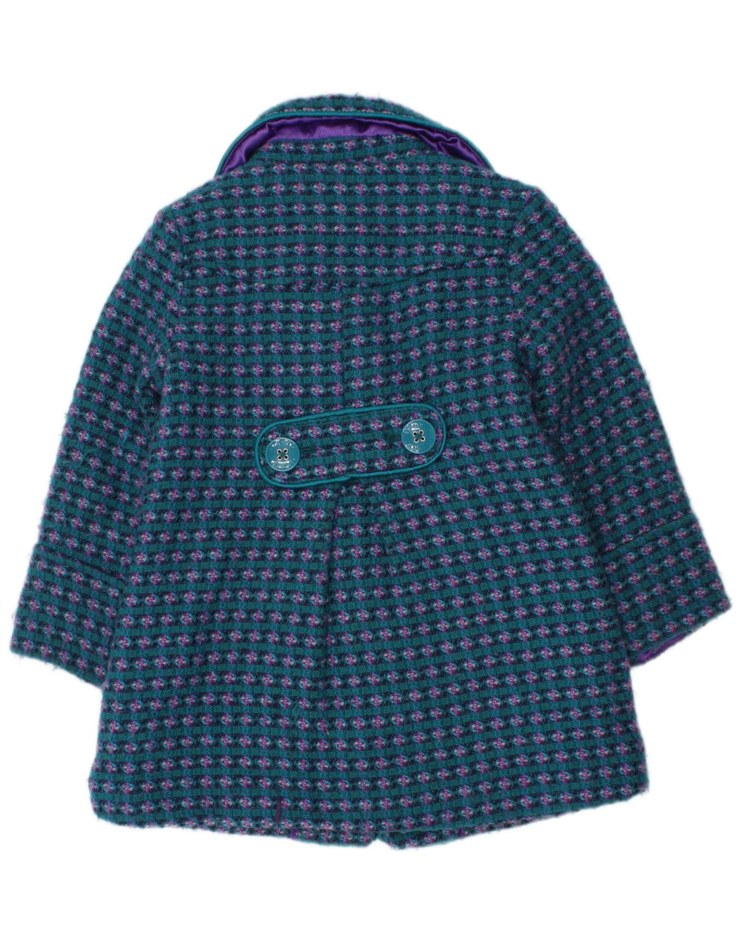 Ted Baker Pardessus Fille 3-4 Ans Acrylique Bleu
