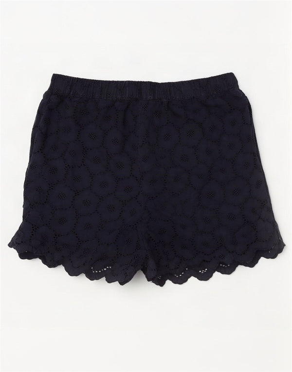 Jack Wills Short Femme UK 12 Moyen W30 Bleu Marine Coton Floral