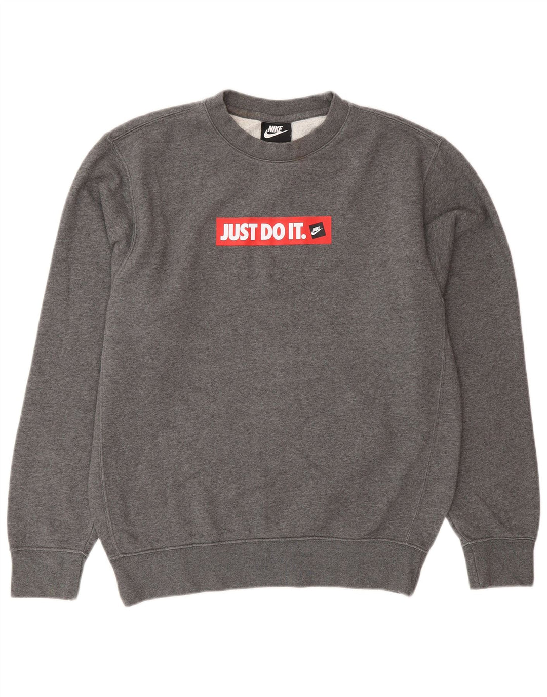 Nike Sweat-shirt graphique pour homme en coton gris Taille S