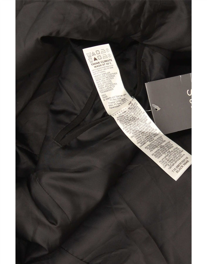 Marks & Spencer Veste blazer à 2 boutons pour homme Taille 44 XL Noir Polyester