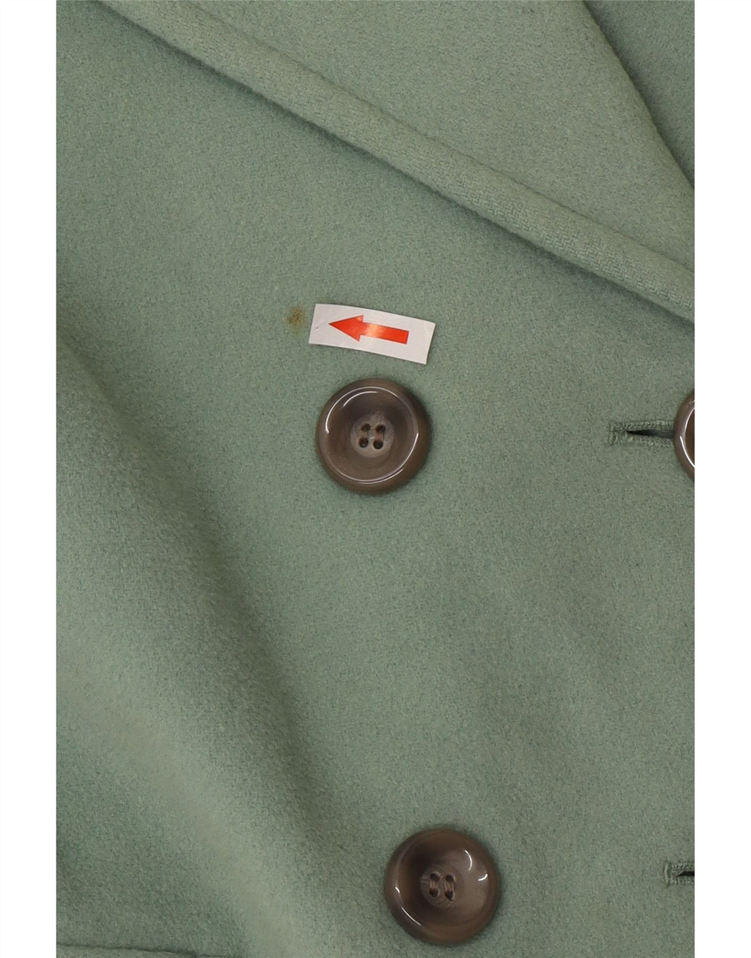 Marks & Spencer Manteau double boutonnage pour femme UK 16 Grande laine verte