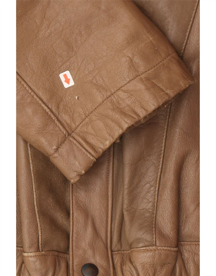 veste en cuir homme vintage UK 38 Brun moyen