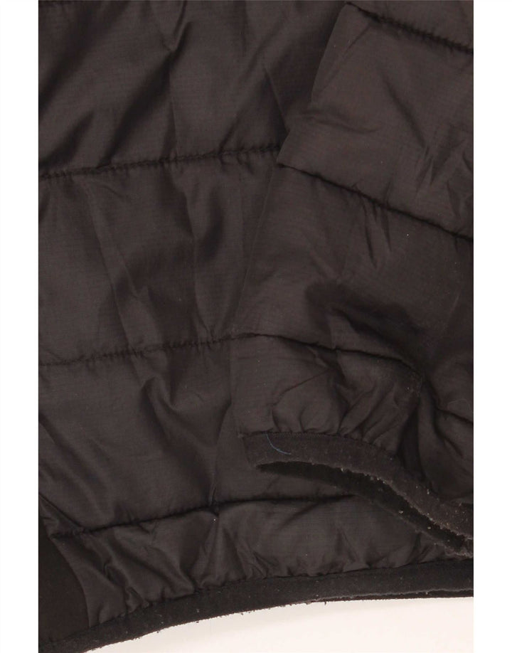 Ellesse Veste matelassée à capuche pour homme UK 36 Small Noir Nylon