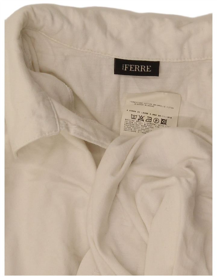 Ferre Polo Homme Petit Blanc Coton