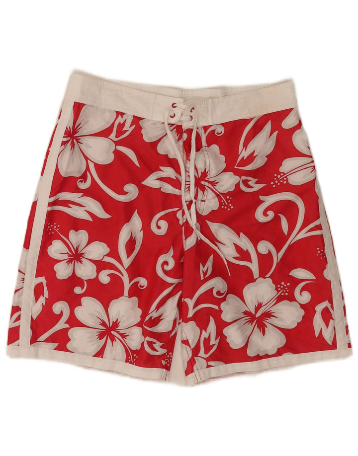 Sundek Short de bain pour homme en polyester floral rouge moyen