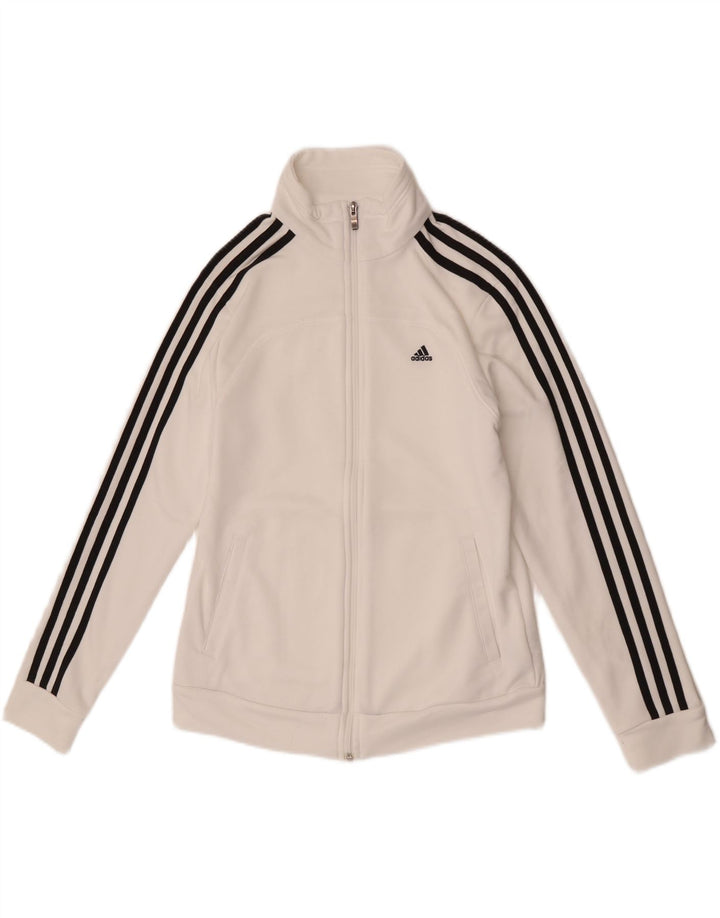 Adidas Climalite Survêtement Top Veste UK 12/14 Medium Blanc