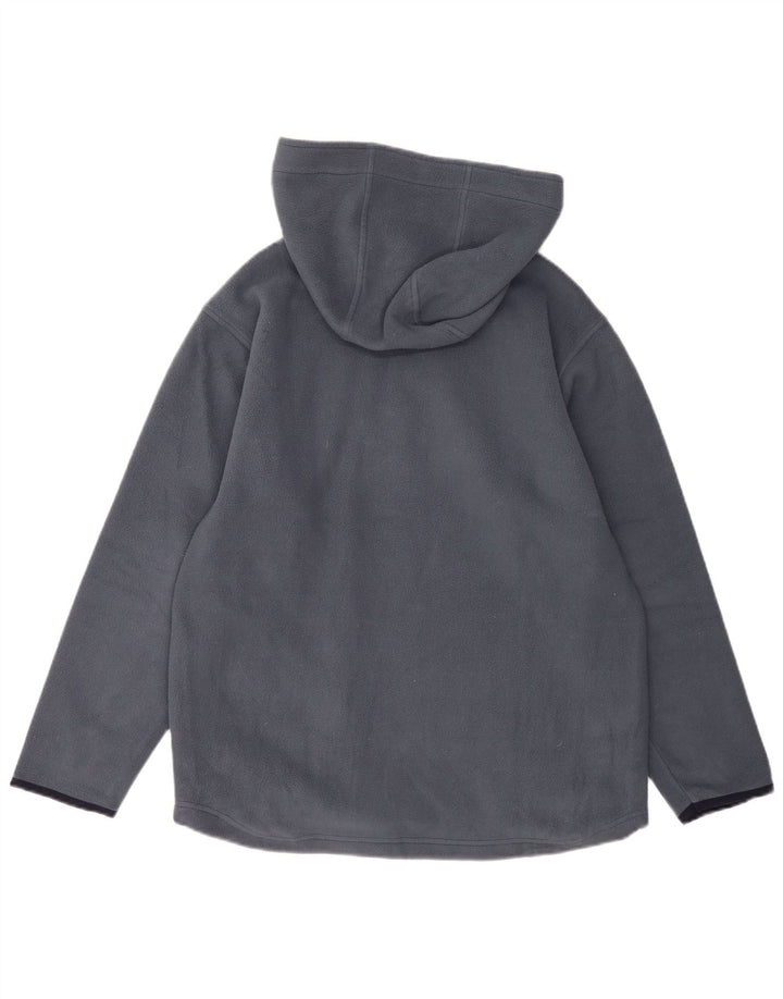 Kappa Pull Polaire à Capuche et Col Zippé Homme Bleu Moyen Polyester