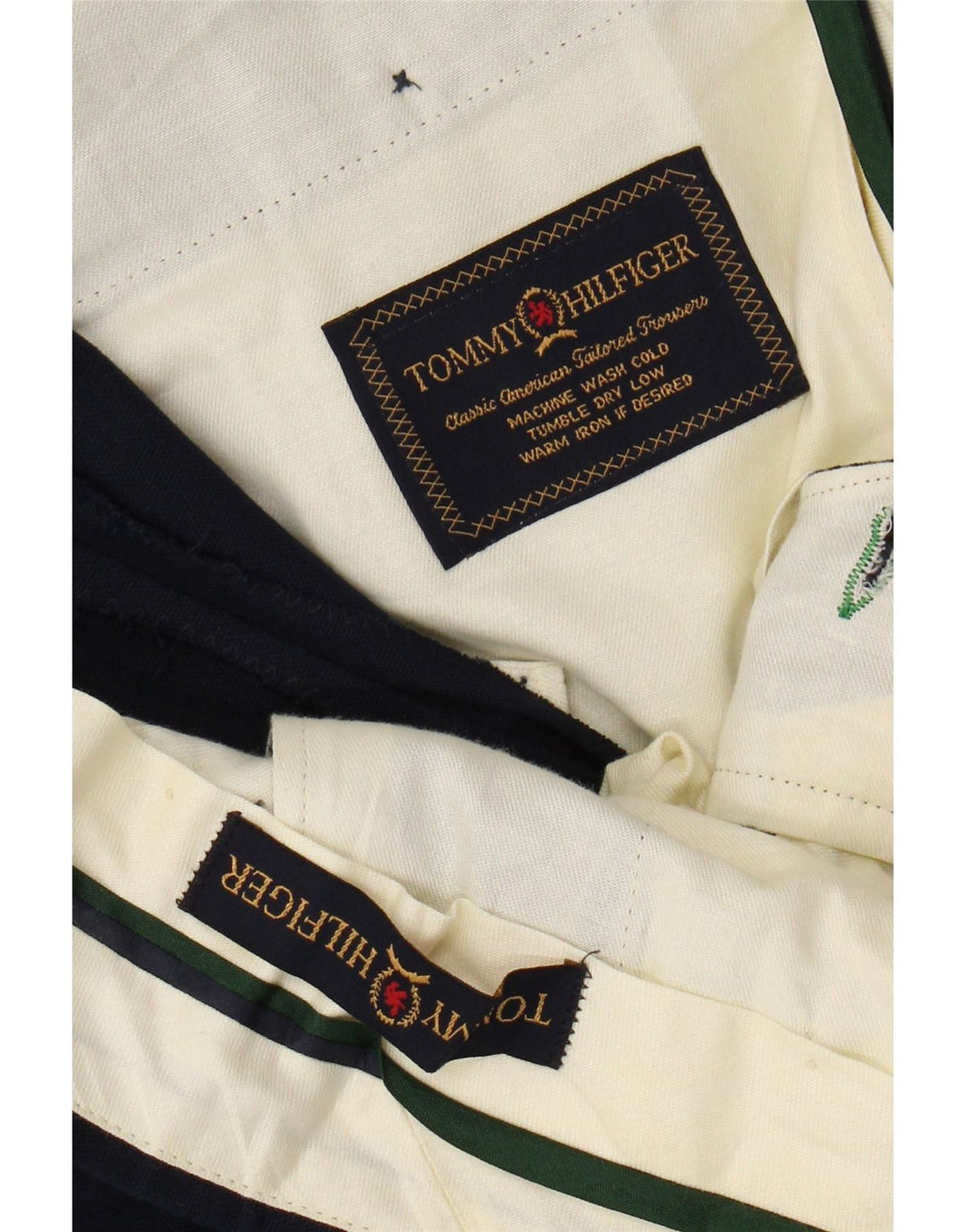 TOMMY HILFIGER Pantalon Chino Pegged Homme W38 L29 Bleu Marine