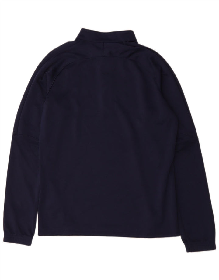 Puma Haut de survêtement à col zippé pour homme Petit bleu marine Polyester