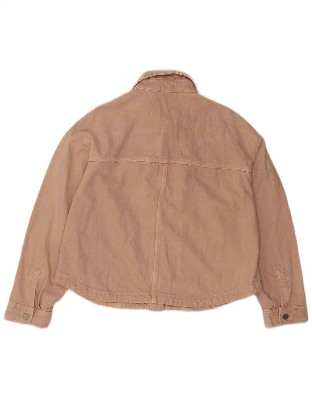 Zara Veste en jean surdimensionnée pour femme UK 14 Coton rose moyen