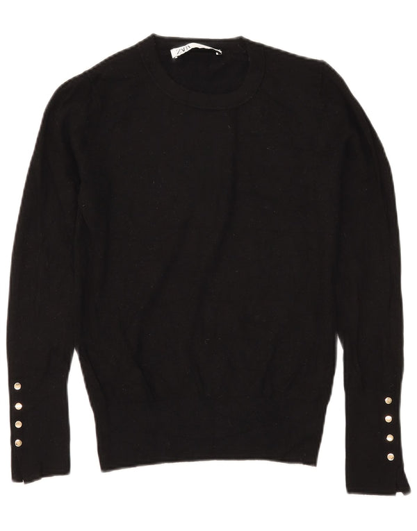 Zara Pull col bateau pour femme UK 10 Petit Noir