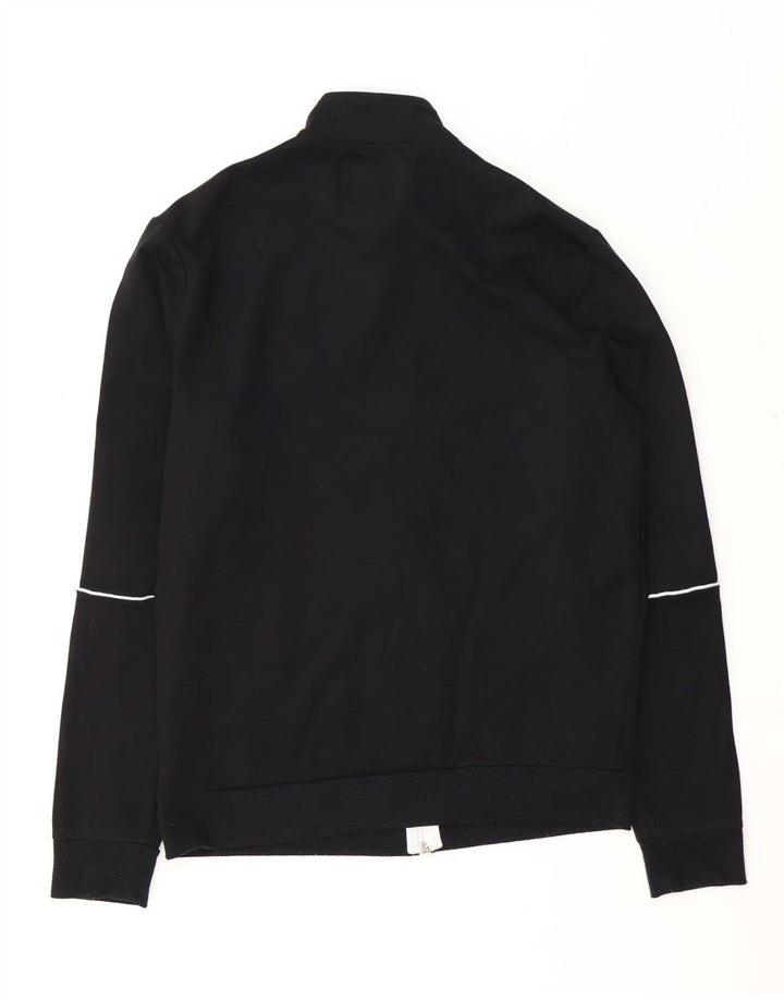 GUESS Veste de survêtement graphique pour homme, petite taille, rayonne color block noire