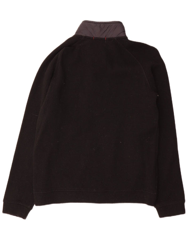 Woolrich Homme Cardigan Pull Petit Noir Colorblock Laine