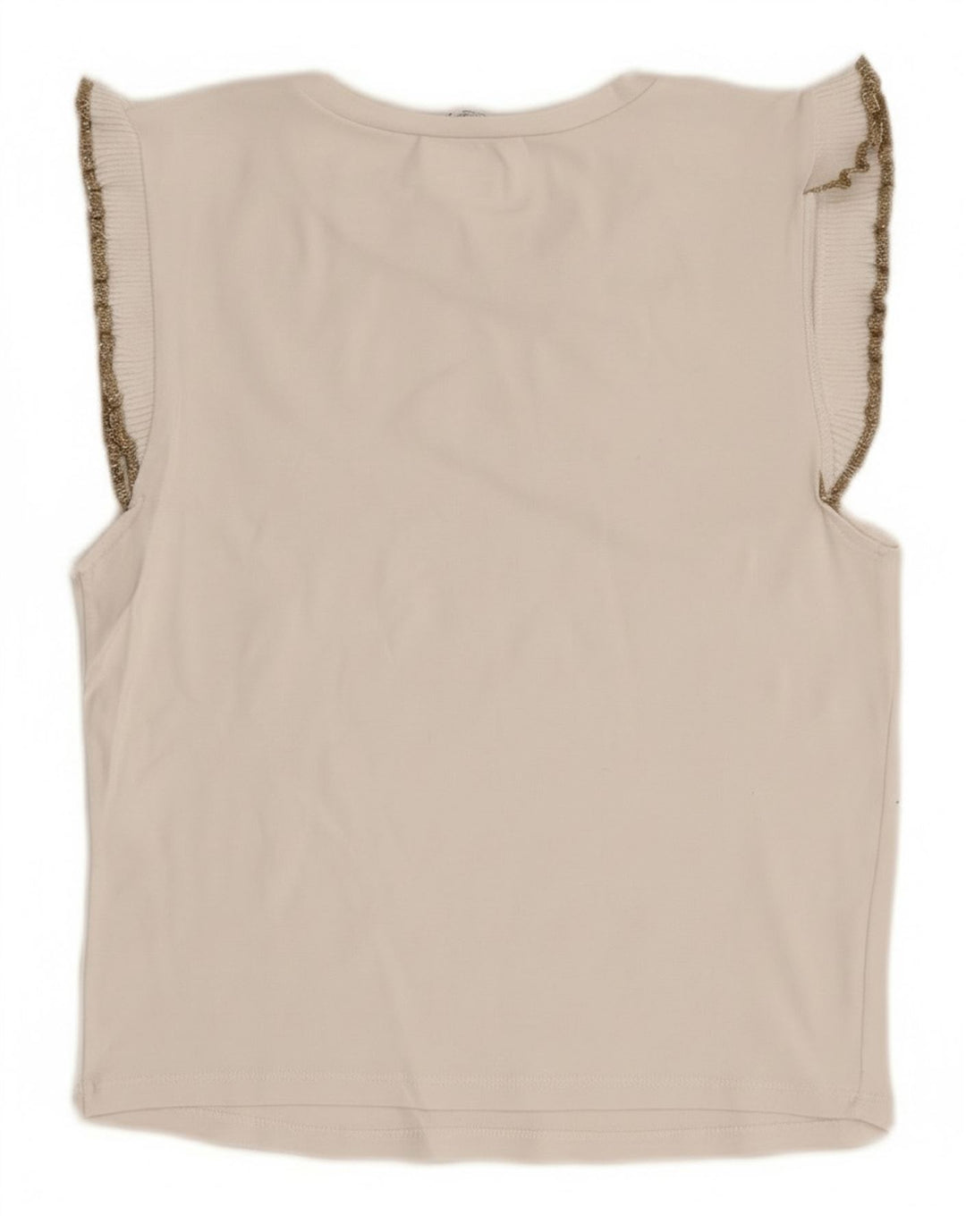 Zara Chemisier sans manches pour femme UK 12 Blanc moyen