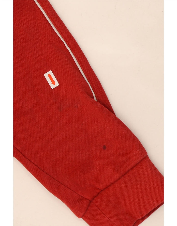 ADIDAS Pull à capuche pour homme en coton rouge moyen