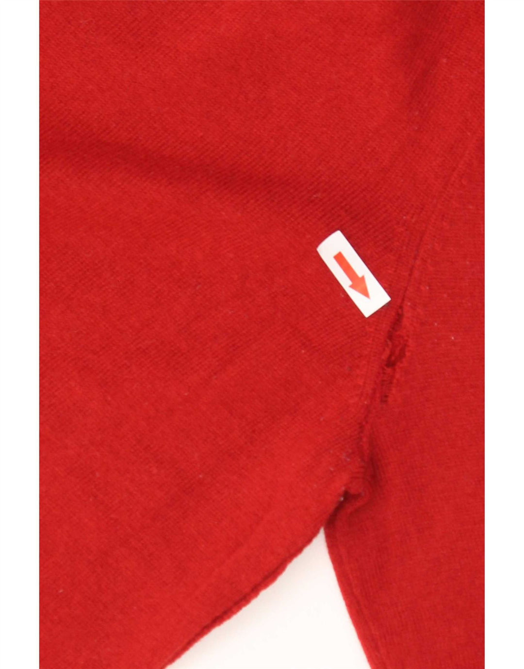 Napapijri Pull ras du cou pour homme en laine mérinos rouge moyen