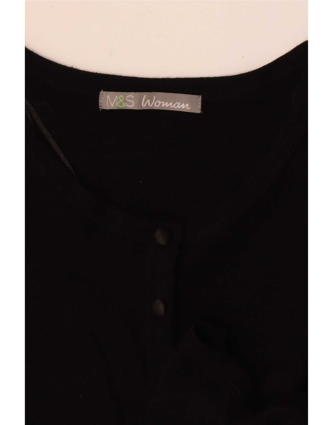 Marks & Spencer Cardigan à manches courtes pour femme UK 8 Small Noir