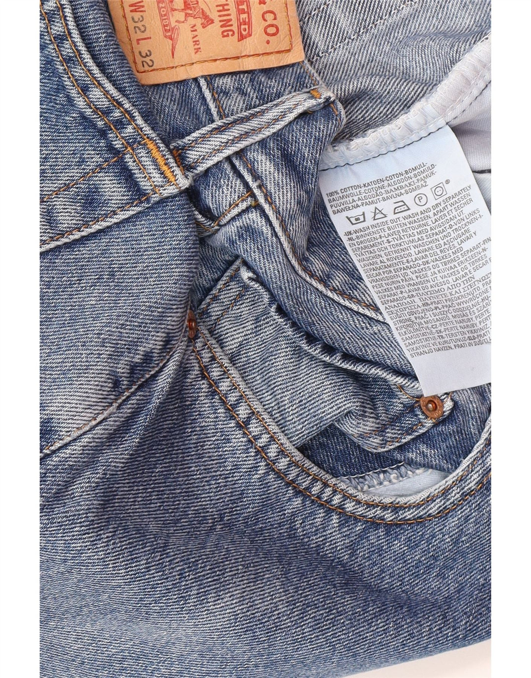 Levi's Jean Droit 582 Homme Bleu W32 L28 Coton