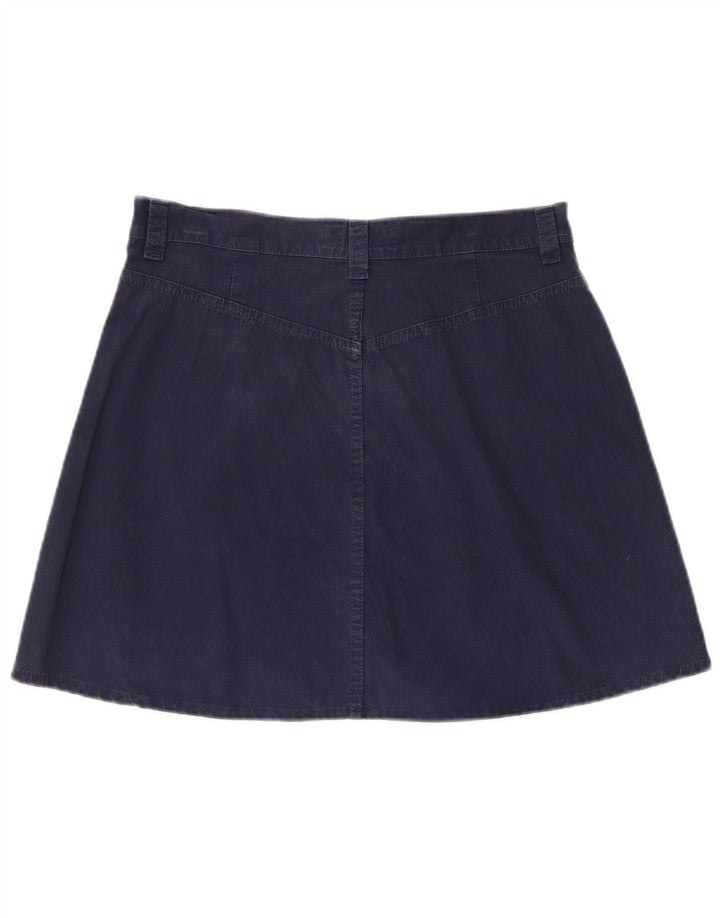Replay Femme Mini Jupe Trapèze Large W30 Bleu Marine Coton