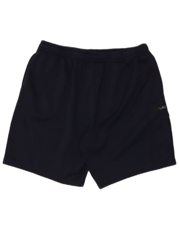 Lacoste Short de sport cargo coupe régulière pour homme taille 7 2XL bleu marine polyester
