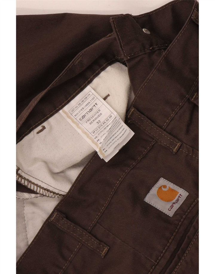 Carhartt Short Chino Regular Homme W32 Marron Moyen Polyester