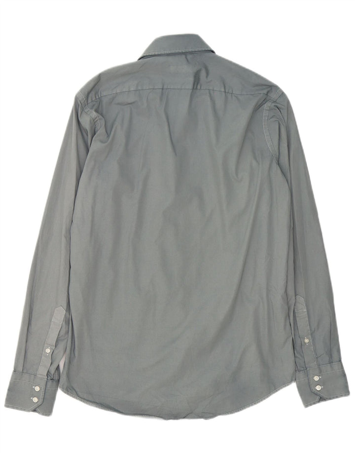 Hugo Boss Chemise coupe régulière pour homme Taille 38 15 Coton gris moyen