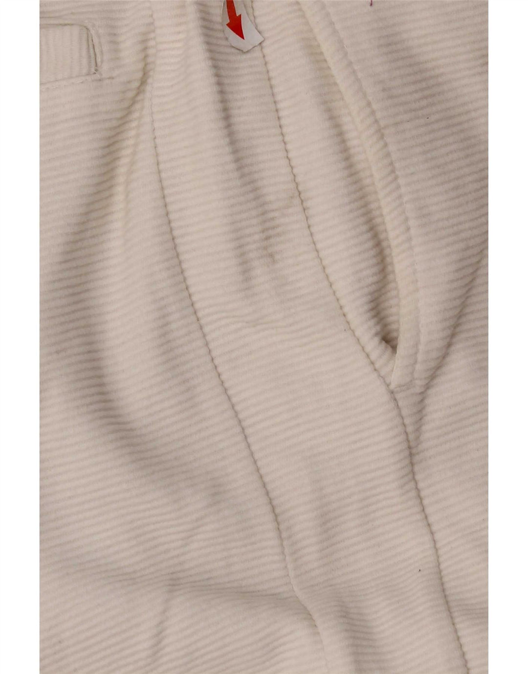 Zara Short de sport pour homme en coton à fines rayures blanches