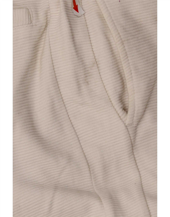 Zara Short de sport pour homme en coton à fines rayures blanches